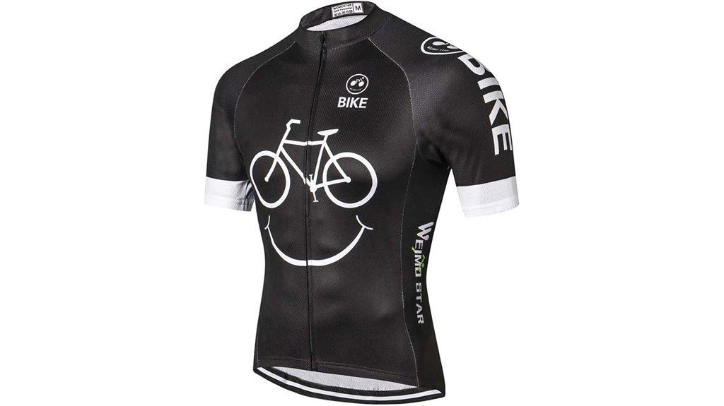 men s full zip cycling jersey