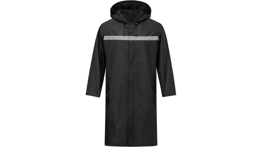 men s hooded raincoat waterproof