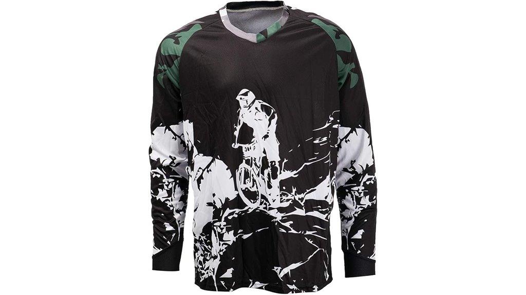 men s long sleeve cycling jersey