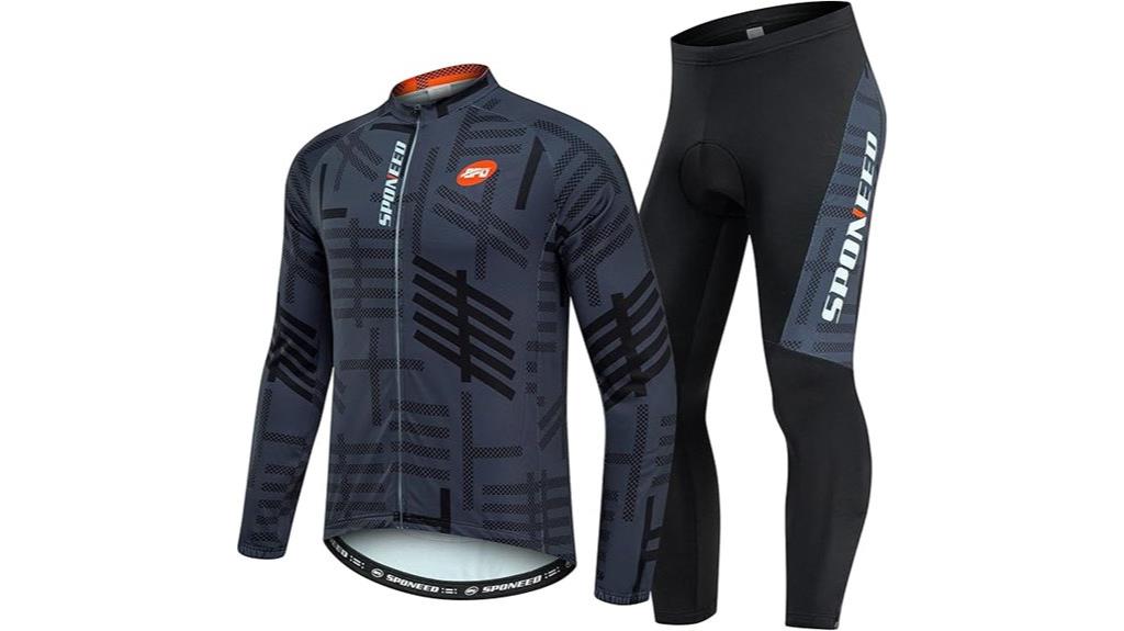 men s long sleeve cycling outfit