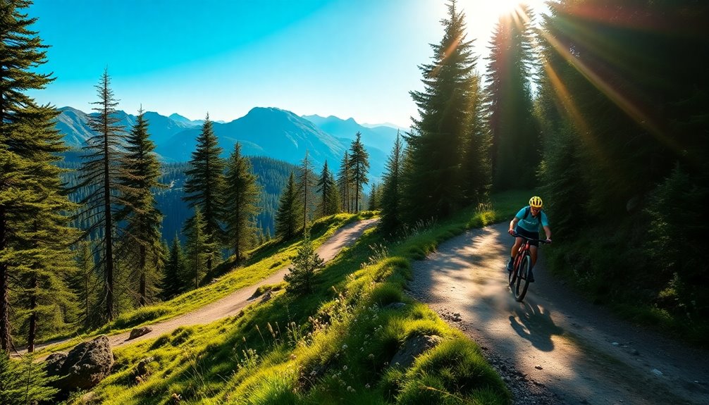 mountain biking trail overview