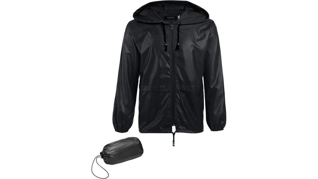 packable men s rain jacket