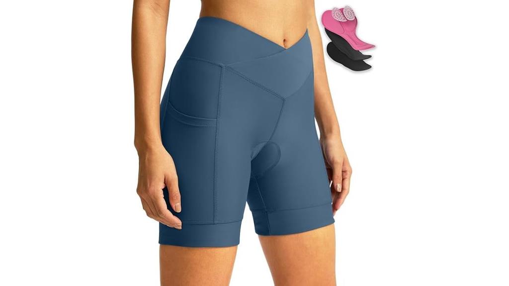 padded cycling shorts with pockets