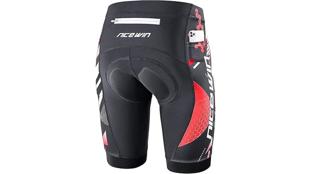 padded cycling shorts with pockets
