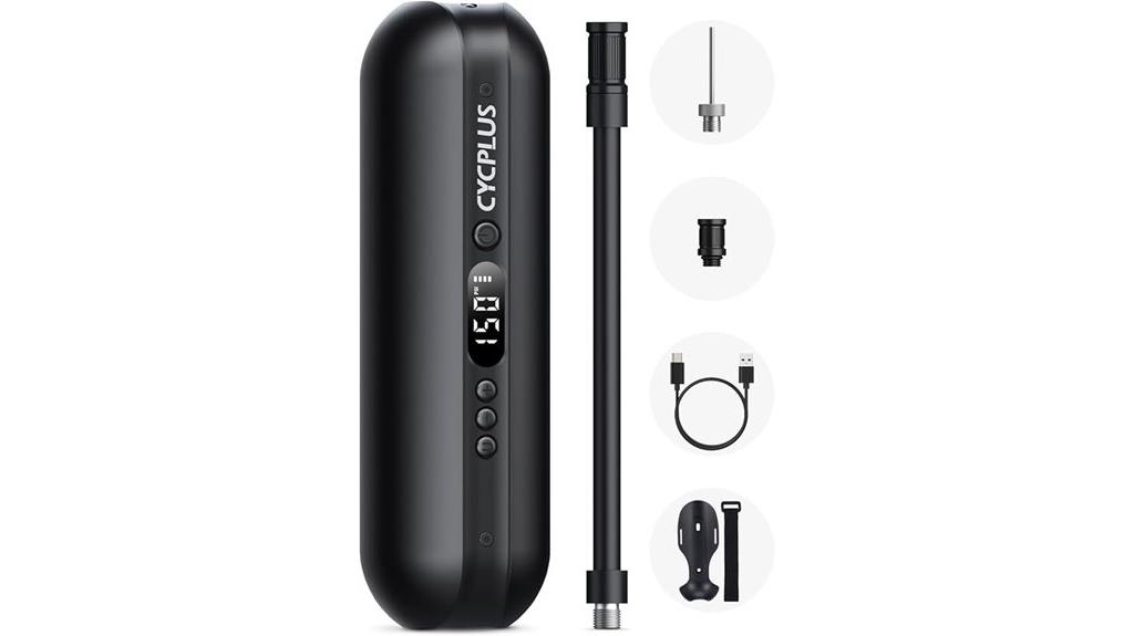 portable electric bicycle pump