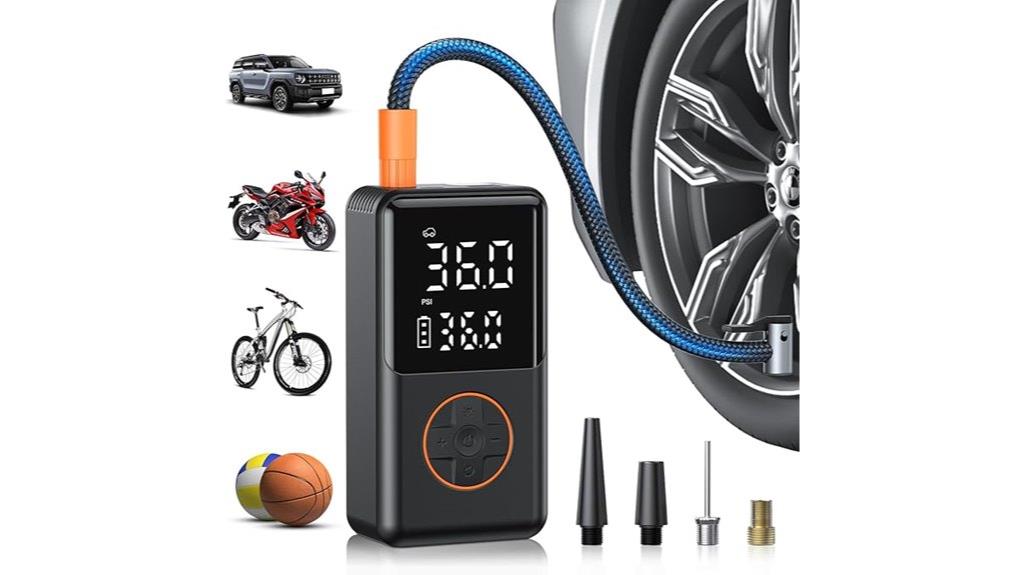portable tire inflation device