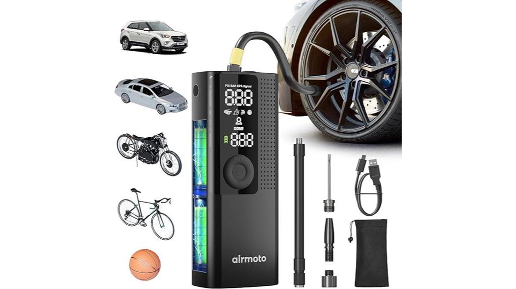 portable tire inflator compressor