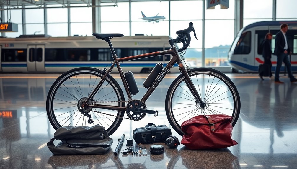 prepare your bicycle for flight