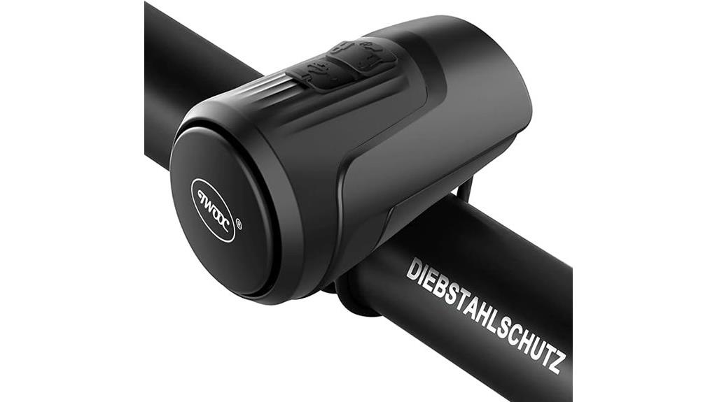 rechargeable bike bell alarm