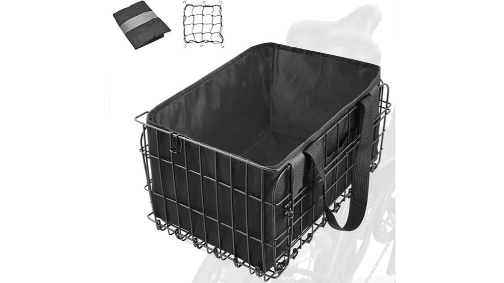removable liner bicycle basket