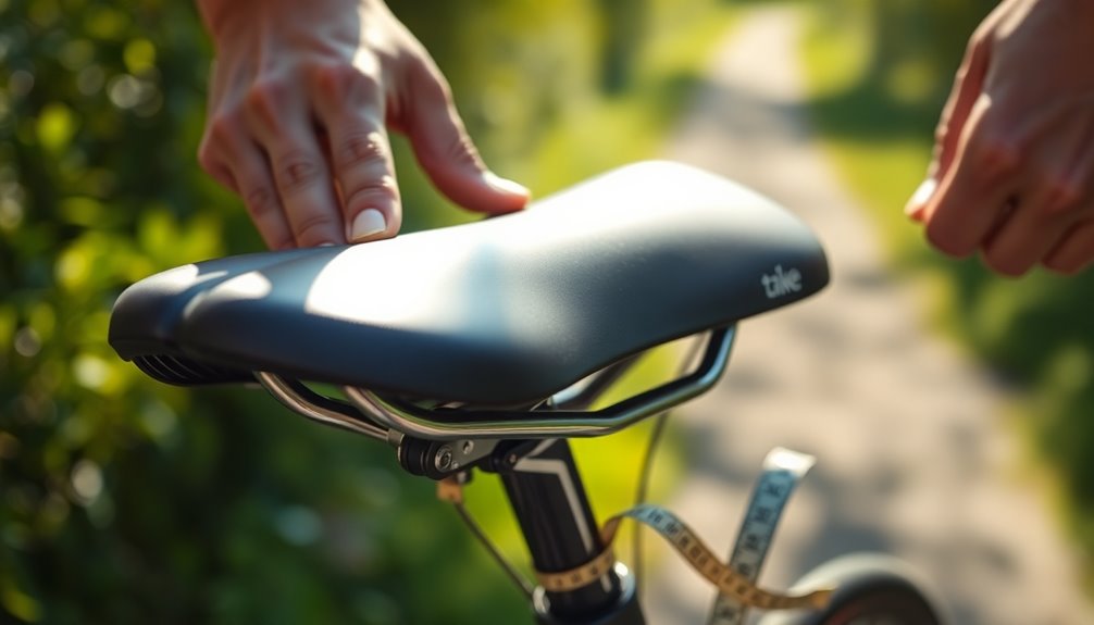 saddle adjustment is essential