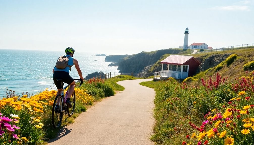 scenic bike rides by coast