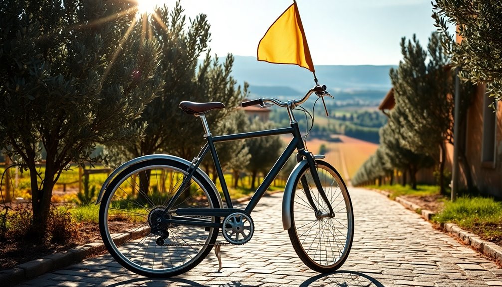 scenic cycling through tuscany