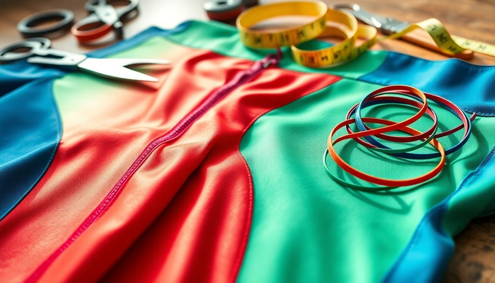 seam adjustment and elasticization