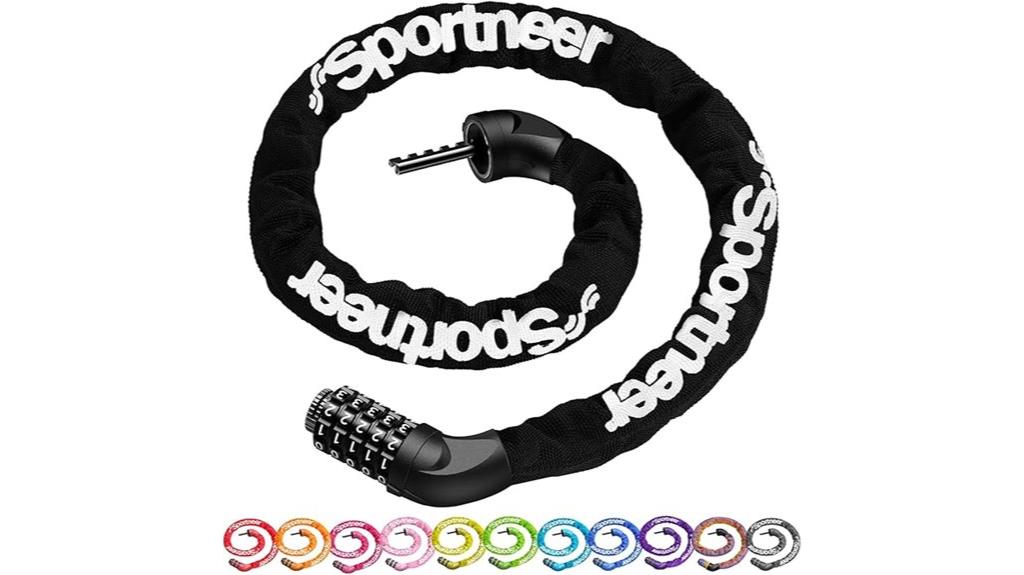 secure bike chain lock