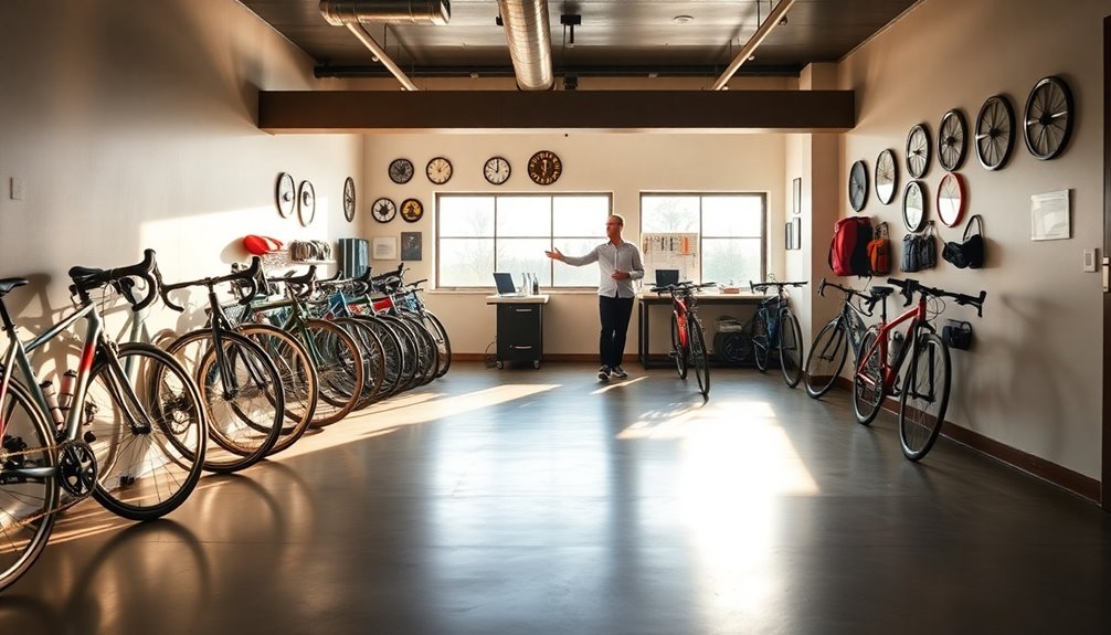 secure bike storage facility