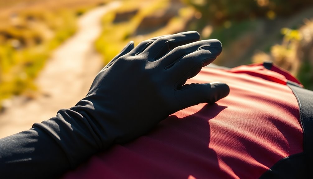 selecting touchscreen cycling gloves