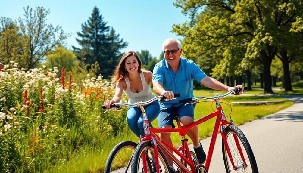 shared cycling experiences together