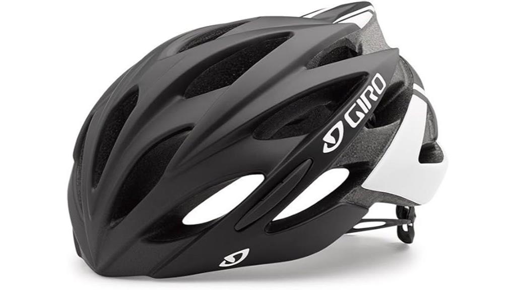 sleek road cycling helmet