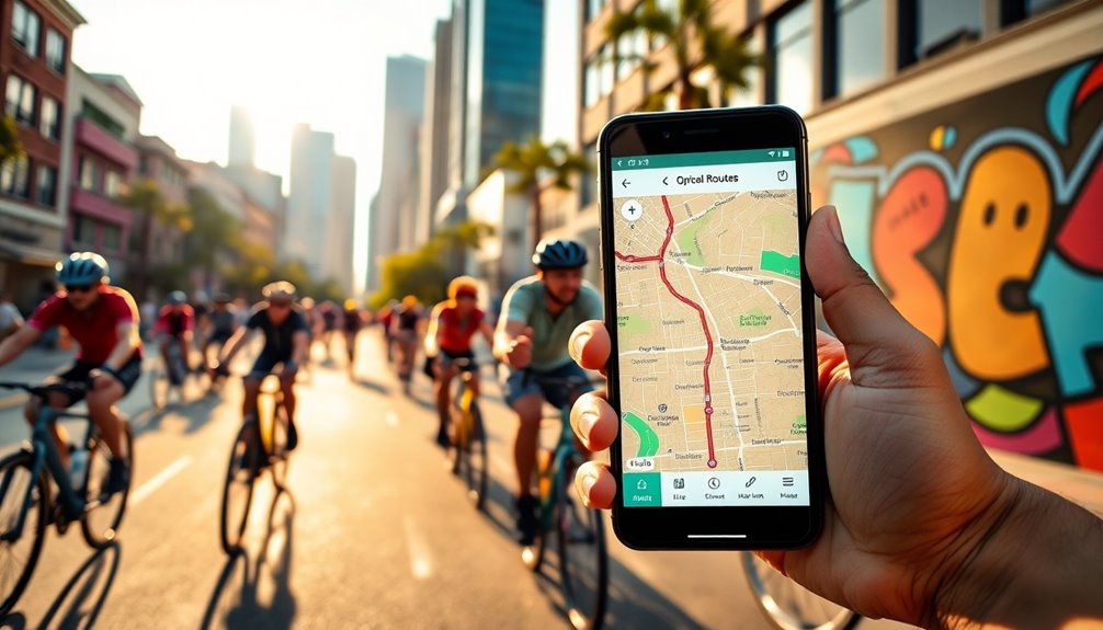 social cycling tracking app