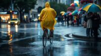 stay dry while cycling