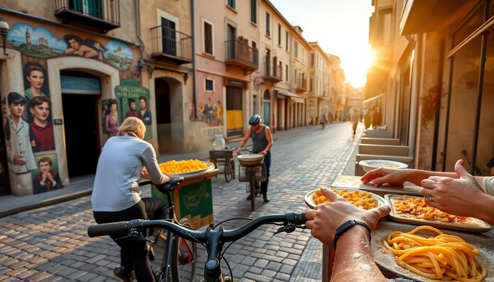 street food and pasta