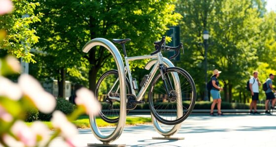 stylish functional high end bike racks