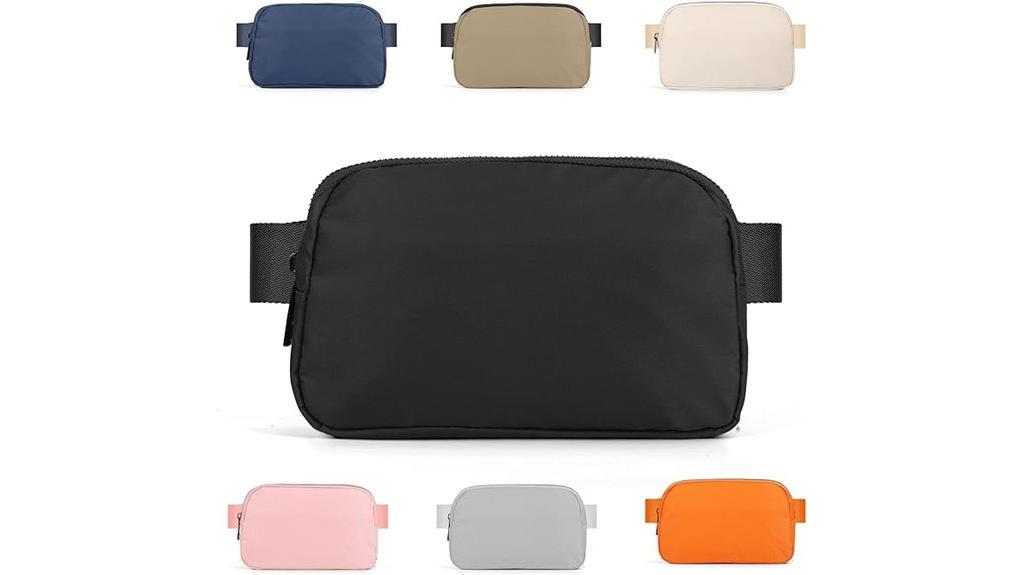 stylish unisex black fanny pack