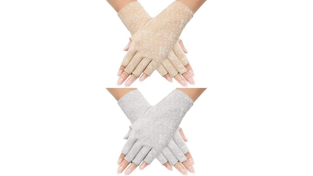 sun protection cycling gloves