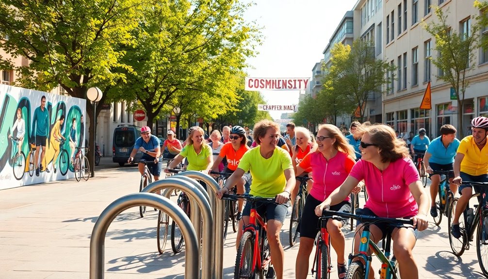 supportive cycling network formation