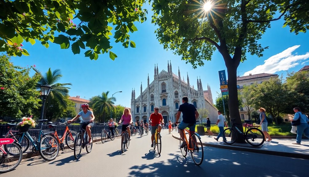 sustainable cycling in milan