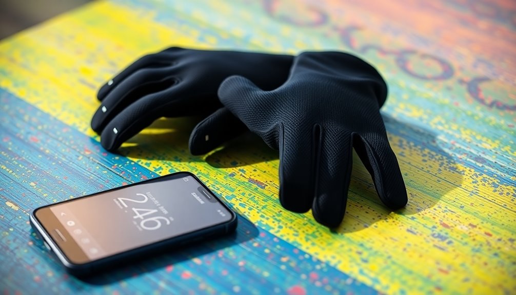 touchscreen friendly cycling gloves