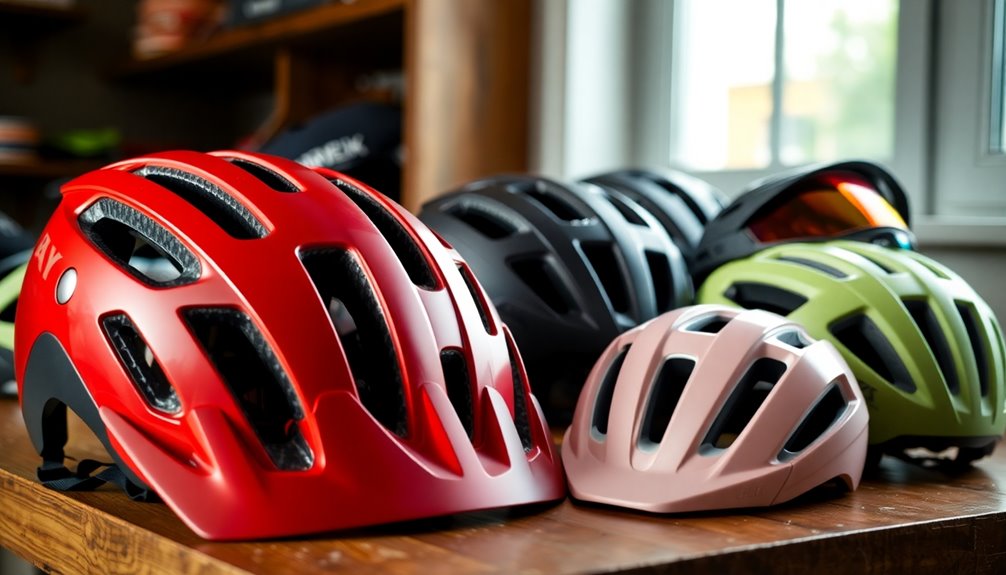 types of bicycle helmets
