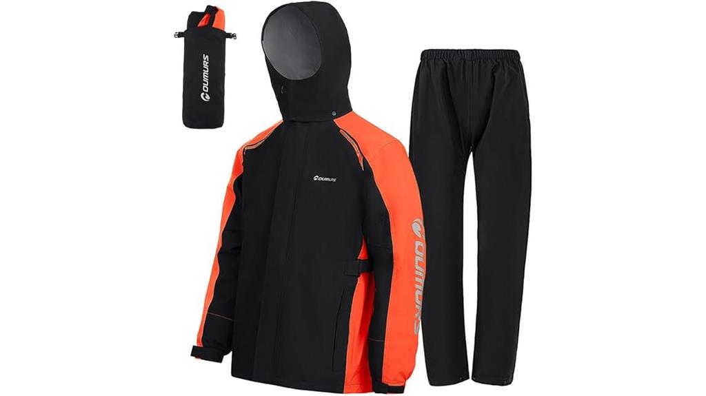 unisex motorcycle rain gear