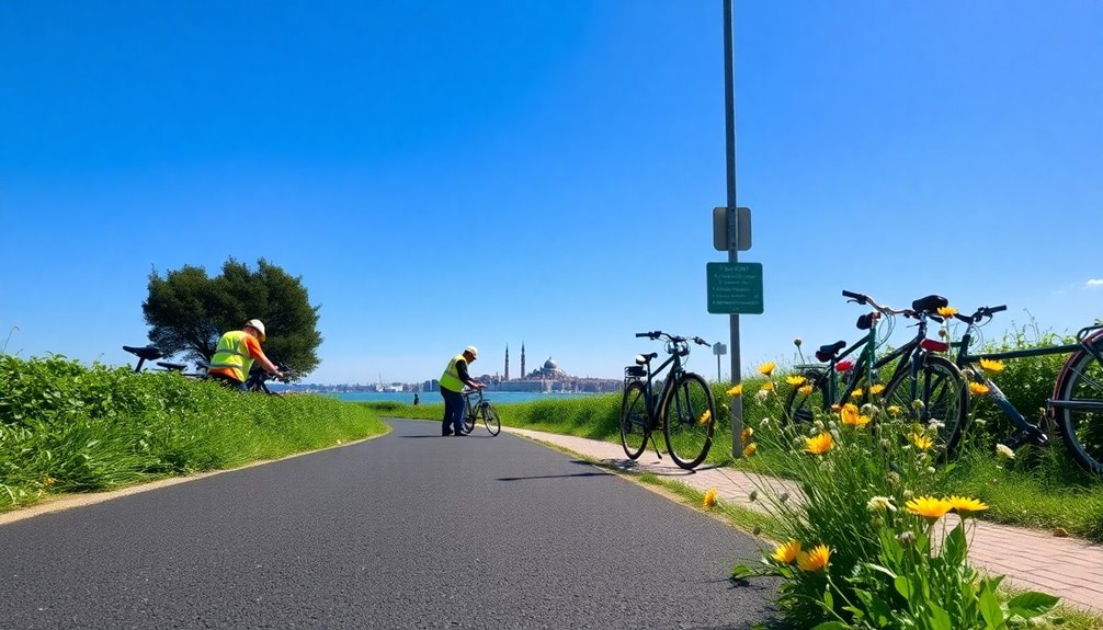 venice turin bike path reopening