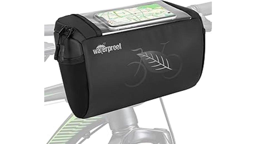 waterproof handlebar bag holder