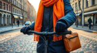 winter cycling city attire