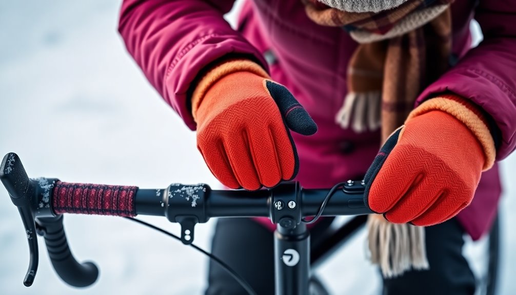 winter cycling comfort accessories