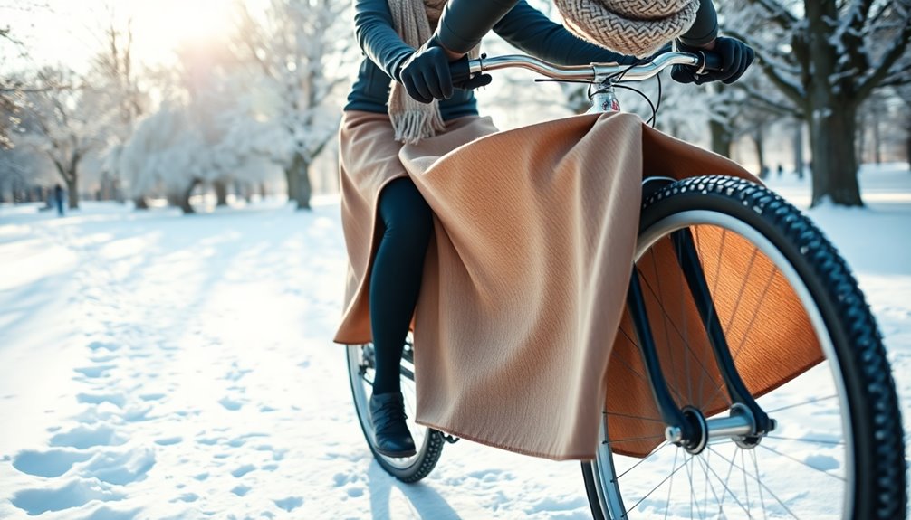 winter cycling skirt selection