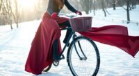 winter cycling skirt tips