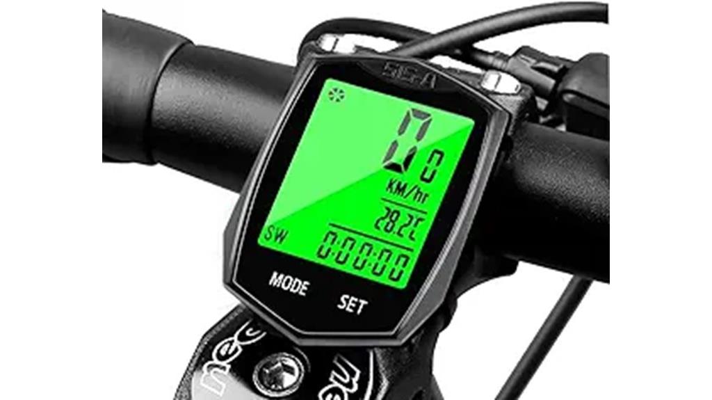wireless waterproof bike speedometer