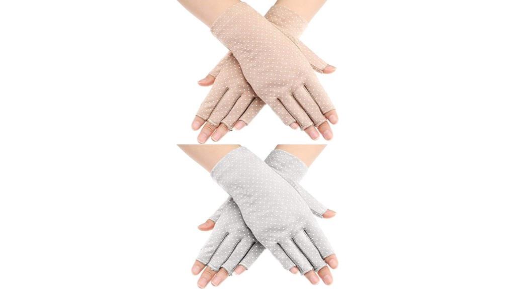 women s fingerless driving gloves