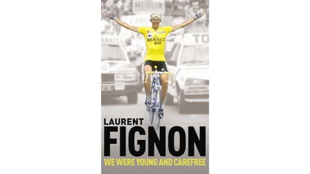 young carefree cycling journey