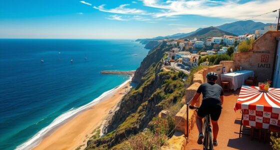 beachside biking with tapas