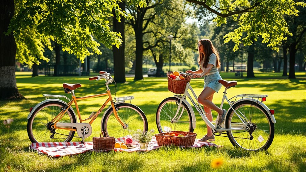 bike picnic outdoor adventure