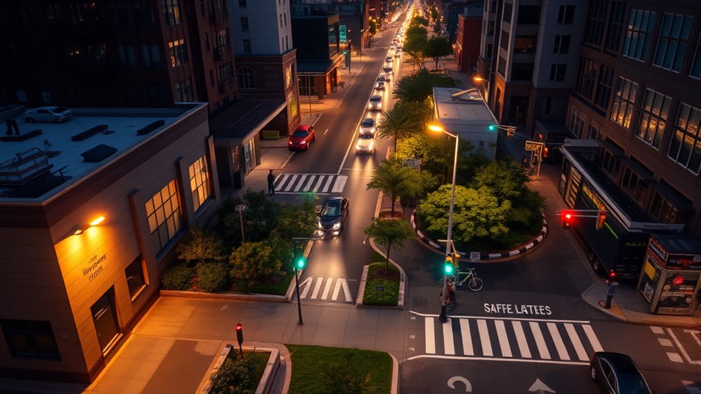 choose well lit safe routes