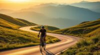 enjoying solitary cycling adventures