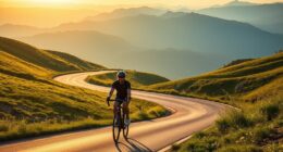 enjoying solitary cycling adventures