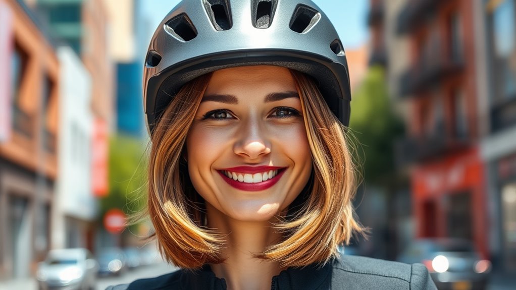secure stylish cycling hairstyles