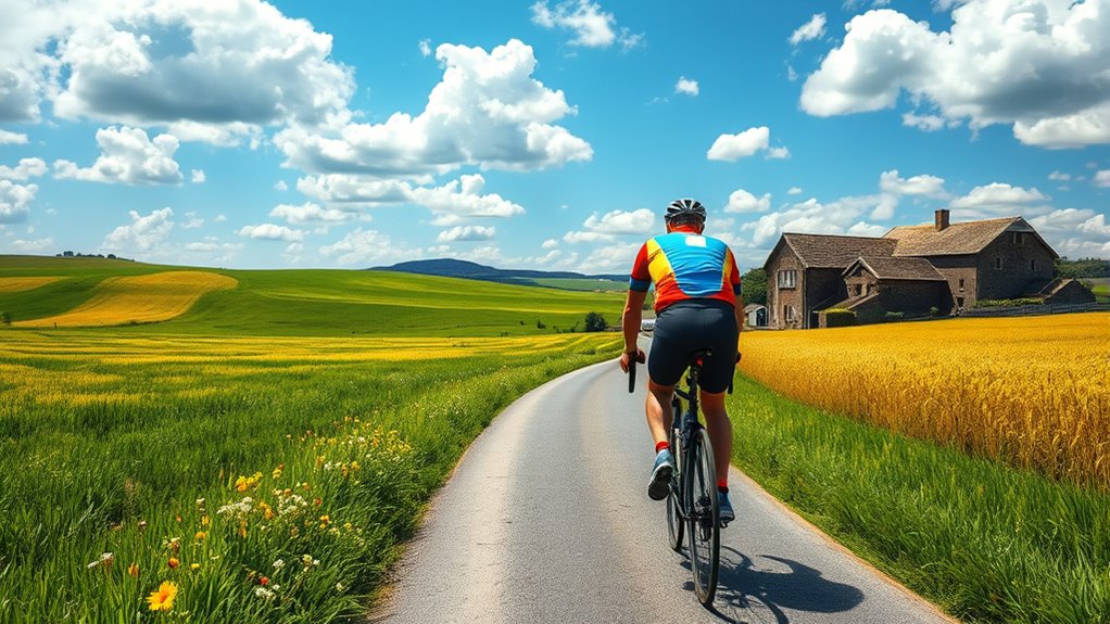 serene countryside cycling escape